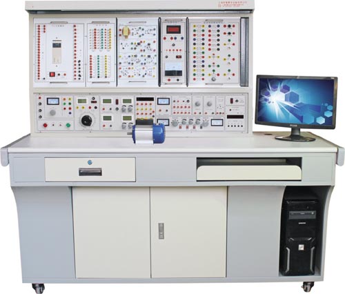 电工、模电、数电、电拖、单片机、 PLC、传感器技术综合实训考核装置